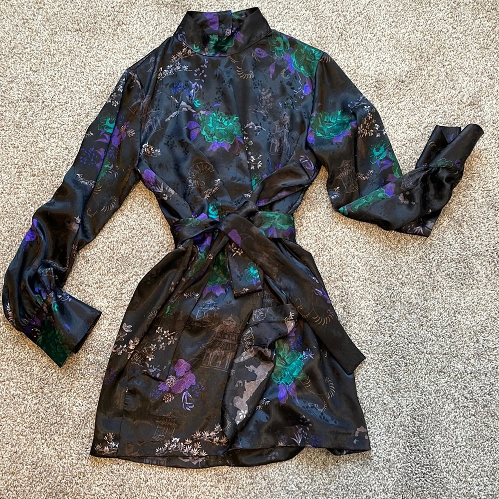 Zara long sleeve mini dress size large